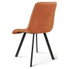 Scaun bucatarie/living, Artool, Cieza, catifea aramie, picioare metal negru, 49x60x87 cm