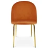 Scaun bucatarie/living, Artool, Inca, catifea aramie, picioare metal auriu, 49x55x78 cm