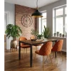 Scaun bucatarie/living, Artool, Inca, catifea aramie, picioare metal auriu, 49x55x78 cm