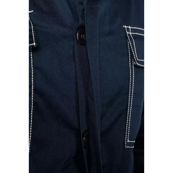 Pantaloni de lucru cu pieptar, salopeta, jacheta, bleumarin, model Twill, marimea M, NEO