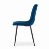 Scaun bucatarie/living, Artool, Lava, catifea bleumarin, picioare metal negru, 43x51x90 cm