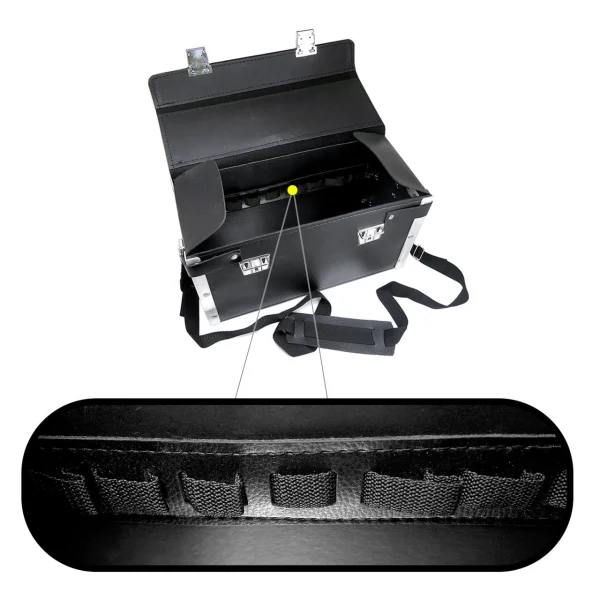 Trusa 14 scule pentru electrician 1000V + geanta din piele transport si depozitare, Richmann Exclusive