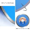 Disc diamantat continuu, placi ceramice, taiere umeda, 125 mm/22.23 mm, Richmann