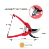 Foarfeca gradina, tip bypass, otel japonez SK 5, profesionala, 22 cm, XTline