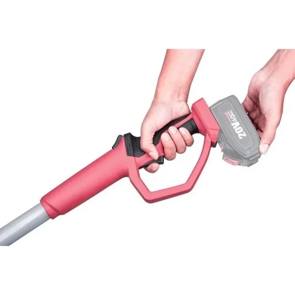 Drujba electrica pentru crengi cu maner telescopic, 20 V Li-Ion, cu acumulator 4 Ah, incarcator, Worcraft