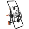 Carucior furtun gradina cu ghidaj, metalic, compatibil cu 1/2" 60 m sau 3/4" 20 m, infasurare ordonata si transport usor in curte, NEO