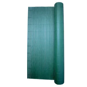 Paravan pentru balcon, terasa, gard PVC, verde, 1300 g/m2, UV, 3x1.5 m