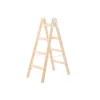 Scara lemn, 2 tronsoane, 4 trepte, carlig pentru galeata, max 150 kg, 1.32 m, Strend Pro