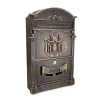 Cutie postala, aluminiu, bronz antic, 25.5x9x41 cm