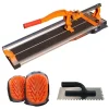 Masina de taiat gresie si faianta, aparat profesional, dispozitiv cu rulmenti, 60 cm, cu genunchiere si gletiera cu zimti, Richmann Exclusive