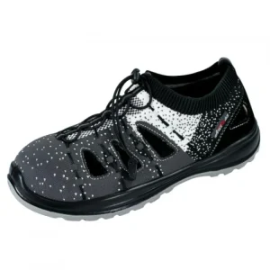 Sandale de lucru, SB, FO, SRA, Fly-knit, bombeu metalic, gri si negru, marimea 45, ART.MAS