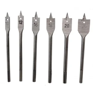 Set 6 burghie plate pentru lemn 10-25 mm, Richmann