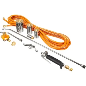 Arzator gaz, cu furtun 10 m, 4 duze 20/38/50/63 mm, Richmann Exclusive