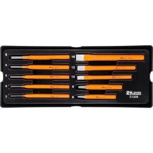 Set dalti si punctatoare diverse marimi, sertar TIP A (385x150 mm) pentru dulap mobil, 10 elemente, RICHMANN EXCLUSIVE