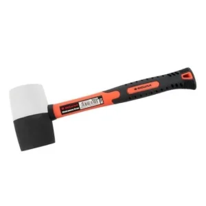 Ciocan cauciuc, alb-negru, maner fibra, 910g, Richmann Exclusive