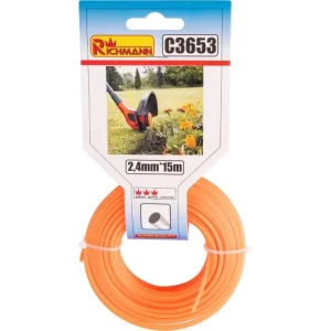 Fir rezerva motocoasa, trimmer, 2.4 mm x 15 m, Richmann 