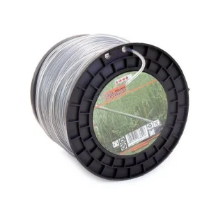 Fir rezerva motocoasa, trimmer cu insertie metalica, DUO, tip stea, 2.4 mm x 309 m, Richmann Exclusive