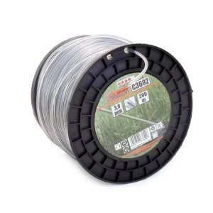 Fir rezerva motocoasa, trimmer cu inserstie metalica,​​​​​​​ DUO, tip stea, 3 mm x 200 m, Richmann Exclusive