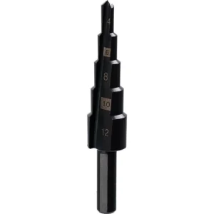 Burghiu pentru metal, in trepte, nitrura de titan, 4-12 mm, Richmann Exclusive