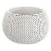 Ghiveci decorativ pentru flori, rotund, alb, 29x19.5 cm, Splofy Bowl