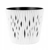Ghiveci decorativ de flori, rotund, alb, 7.9 L, 26.2x22.2 cm, Sandy Round