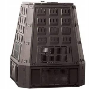 Compostor de gradina, 630 L, negru, Evogreen