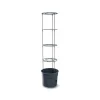 Ghiveci decorativ pentru rosii, rotund, antracit, 39.2x31.5x153 cm, Tomato Grower