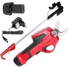 Foarfeca electrica de gradina, cu acumulator 1.5 Ah, incarcator 7.2 V, maner telescopic, Strend Pro