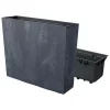 Jardiniera decorativa, Urbi Case Beton Effect, 58x18x49.8 cm, antracit, Prosperplast