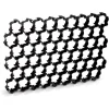Grilaj plastic pentru parcari auto, negru, 60x40x3.3 cm, set 5 piese, 1.1 mp, Prosperplast