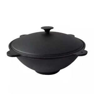 Oala de fonta tip wok