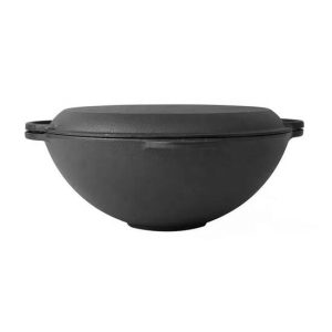 Oala de fonta tip wok