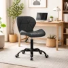 Scaun de birou, Artool, Noto, piele ecologica, negru, 53.5x57x87 cm
