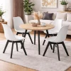 Scaun bucatarie/living, Artool, Mark, PP alb, picioare negre, 49x55.5x82.5 cm
