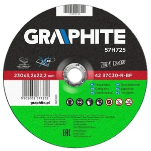Disc debitat piatra, 230x3,2x22,2 mm, GRAPHITE