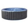 Piscina jacuzzi, gonflabila, rotunda, cu pompa si filtru, prelata acoperire, negru si albastru, 930 L, 6 persoane, 204x70 cm, MSpa