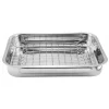 Tava cu capac pentru gratar, inox, 34.5x22.5x5.5 cm, Perfect Home