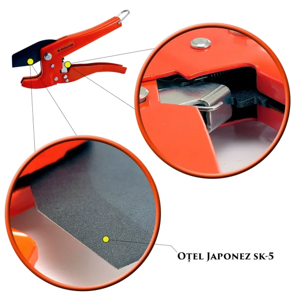 Cleste taietor PVC, PP, PU, ​​PE, otel SK5, 42 mm, RICHMANN EXCLUSIVE