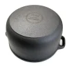 Oala de fonta cu capac, 7 L, Perfect Home