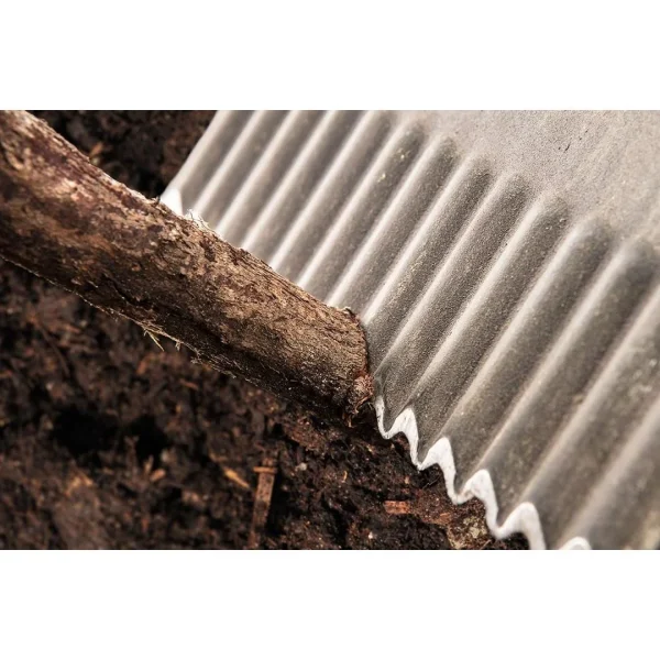 Harlet, cazma, drept, cu coada lemn, zimtat, 17.5x28 cm, 115 cm, Verto
