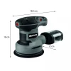 Masina de slefuit orbital, Graphite, excentric, 300 W, rotund, 125 mm