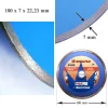 Disc diamantat continuu, placi ceramice, taiere umeda, 180 mm/22.23 mm, Richmann