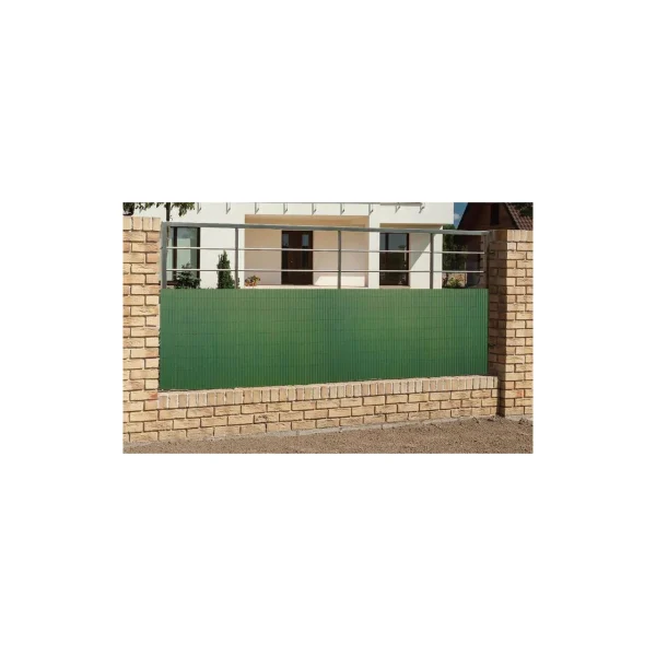 Paravan pentru balcon, terasa, gard PVC, verde, 1300 g/m2, UV, 3x1.5 m