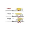 Cutter, 9 mm, cu agatator, OLFA