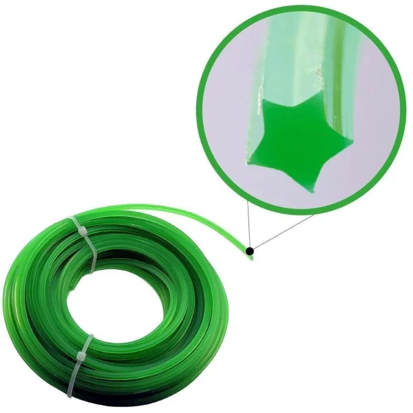 Fir rezerva motocoasa, trimmer, tip stea, 1.3 mm x 15 m, Richmann