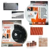 Disc diamantat turbo subtire, placi ceramice, taiere umeda si uscata, 250 mm/25.4 mm, Richmann Exclusive