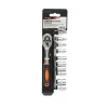 Trusa chei tubulare, 1/4", cu clichet reversibil, extensie, 12 piese, Breckner Germany