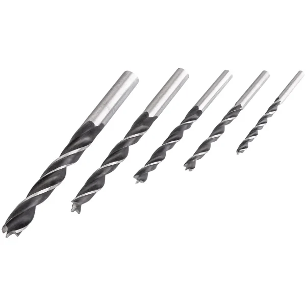 Set 5 burghie pentru lemn, 4-10 mm, Richmann