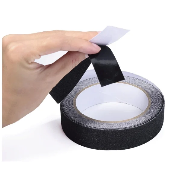 Banda antialunecare neagra, autoadeziva 5m