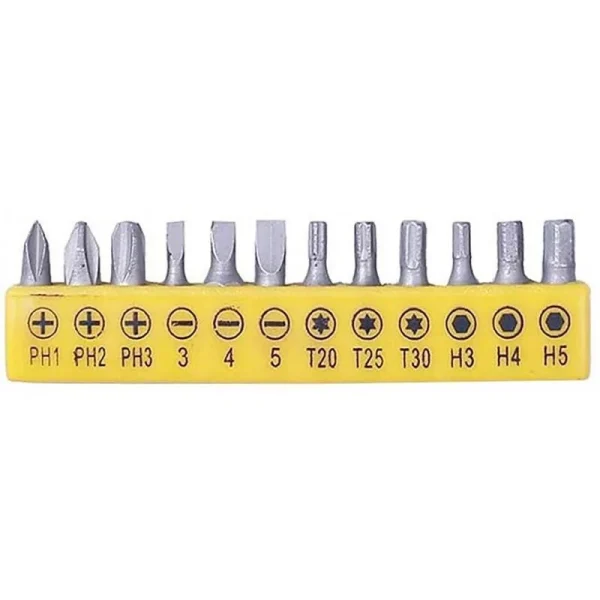 Surubelnita electrica, 3.6 V, Li-ion, 12 varfuri, biti, Strend Pro 